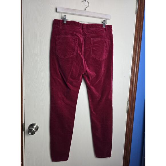Vineyard Vines Velvet High Rise Pants Cotton Blend Stretch Soft 10x27 - Picture 3 of 3